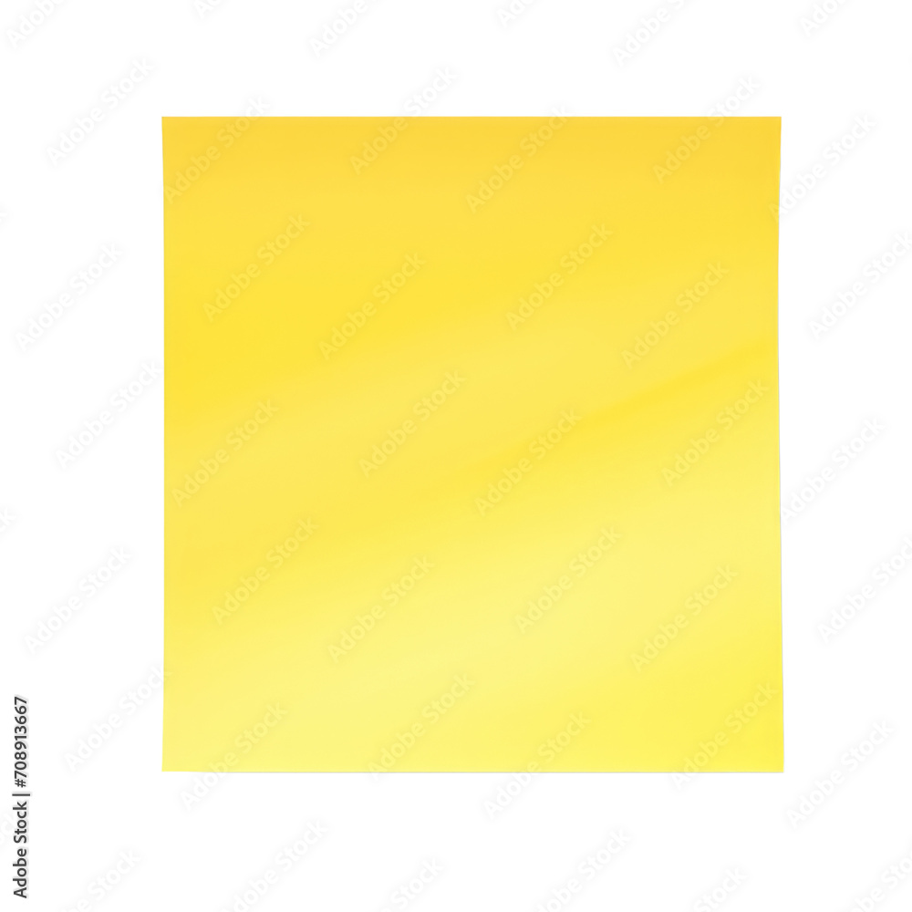 Yellow post it stick note isolated on transparency background Yellow post it stick note isolated on transparency background