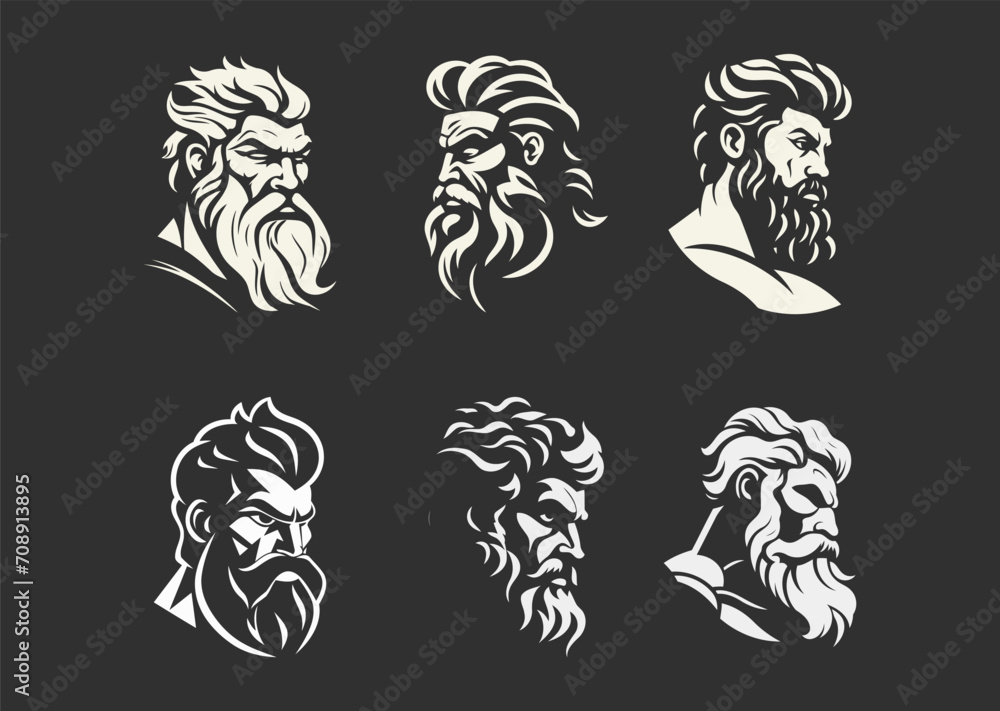 Fototapeta premium Hercules logo design vector illustration
