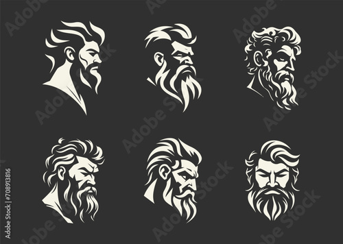 Hercules logo design vector illustration photo