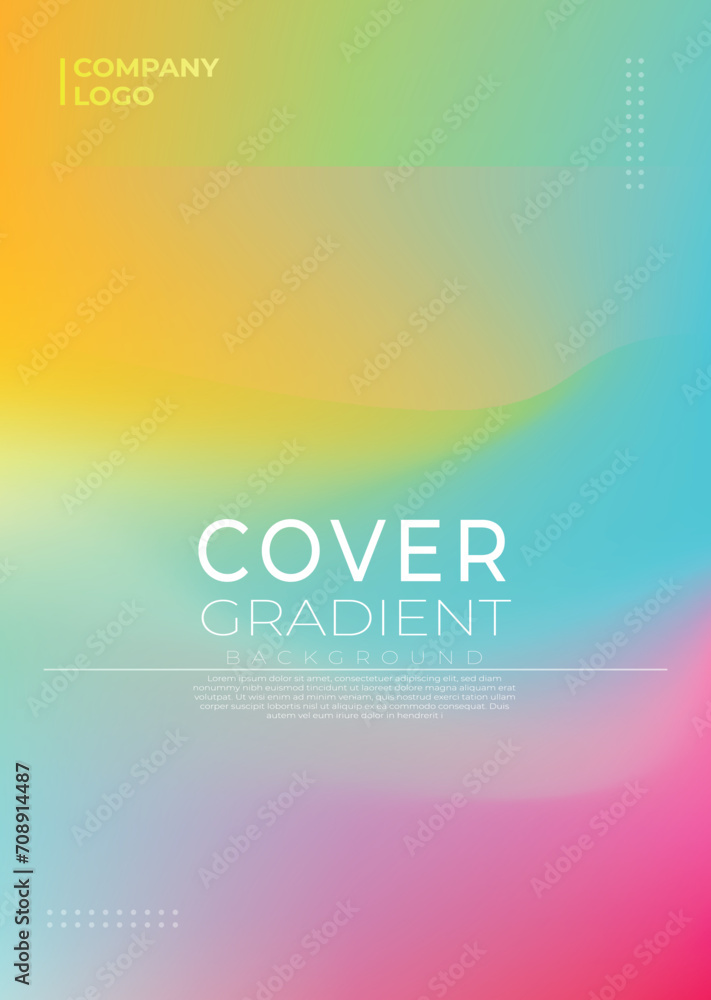 Obraz premium Vector Modern Abstract Gradient Cover Collection for Background template