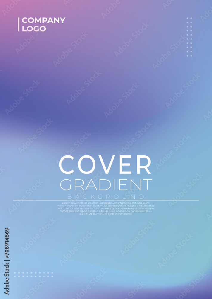 Obraz premium Vector Modern Abstract Gradient Cover Collection for Background template