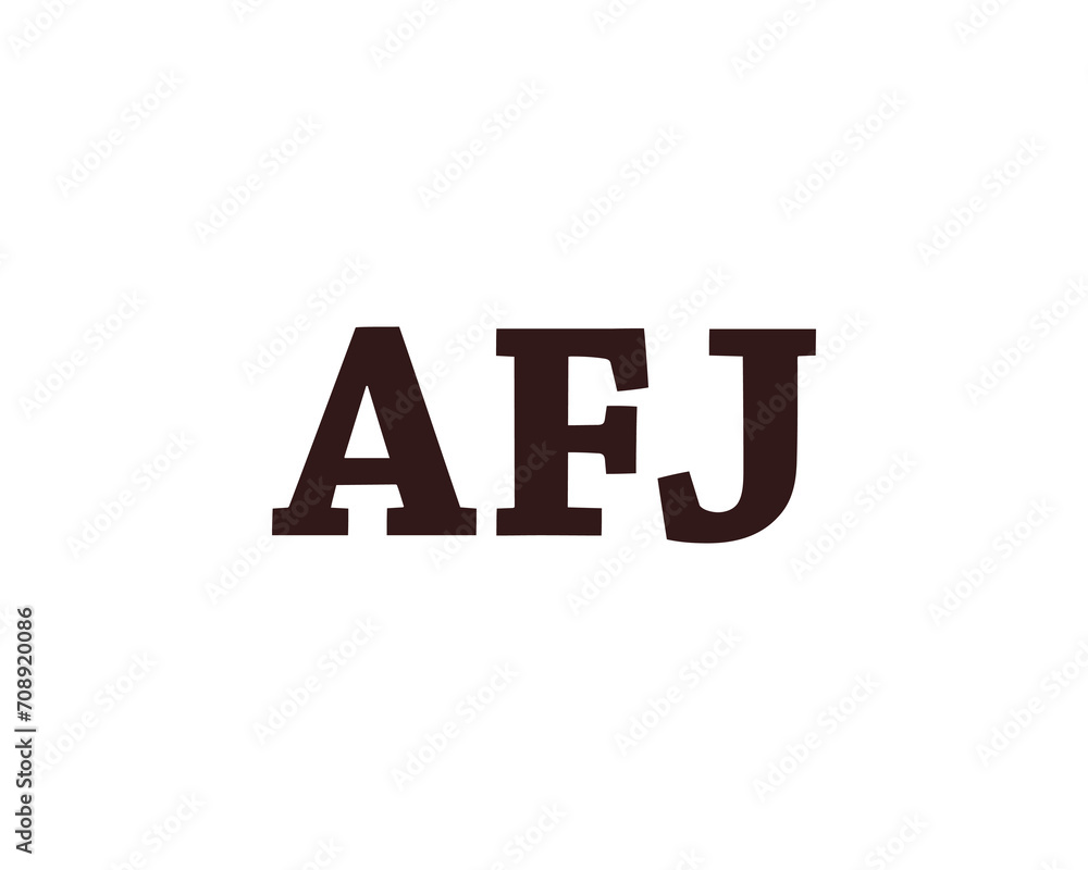 AFJ LOGO DESIGN VECTOR TEMPLATE AFJ LOGO DESIGN VECTOR TEMPLATE