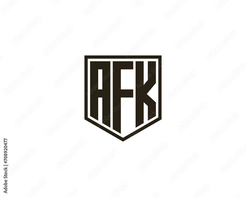 AFK LOGO DESIGN VECTOR TEMPLATE AFK LOGO DESIGN VECTOR TEMPLATE
