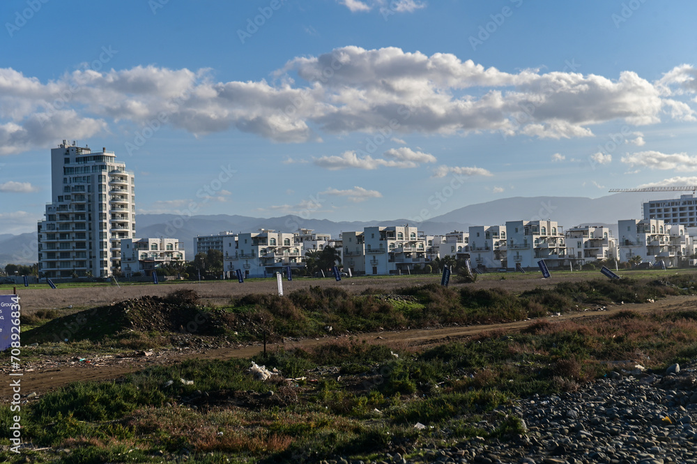 residential complex on the Mediterranean Sea in winter on the island of Cyprus 3