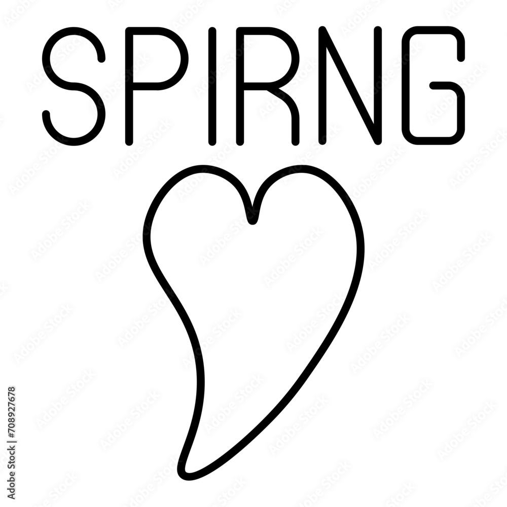 Obraz premium spring icon