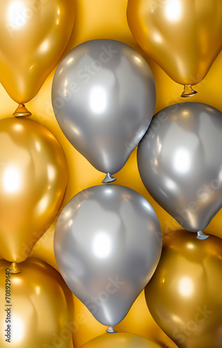 golden silver balls background