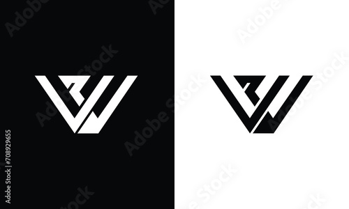 Letter WP logo design vector