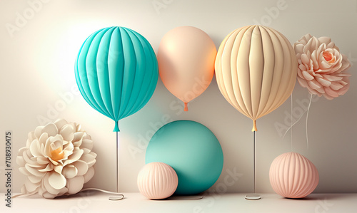 balloons holiday background