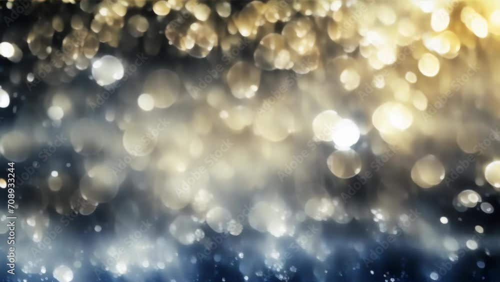 a twinkling and light bokeh effect covered in blue and golden gradients. a twinkling and light bokeh effect covered in blue and golden gradients.