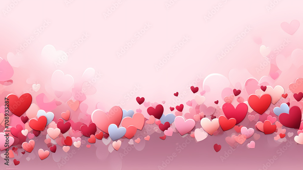 Valentine's Day, love and romance background, background with heart shapes Valentine's Day, love and romance background, background with heart shapes