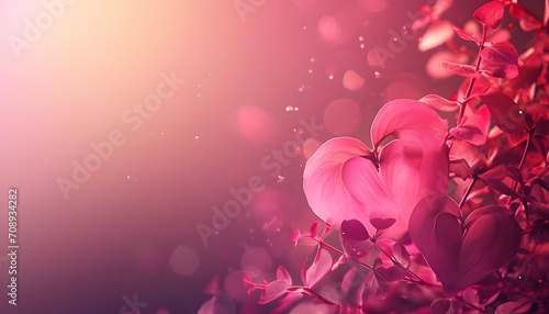 Valentine's Day Romance with Heart-Shaped Leaves
