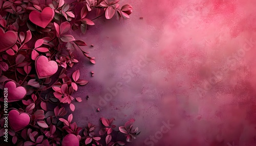 Valentine's Day Romance with Heart-Shaped Leaves