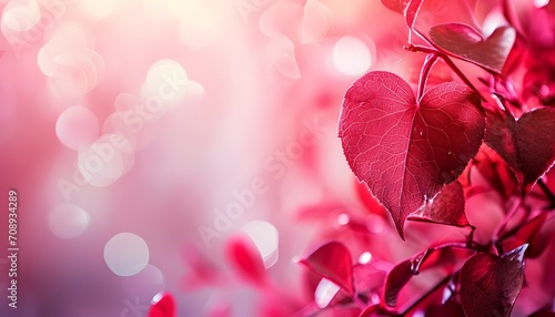 Valentine's Day Romance with Heart-Shaped Leaves