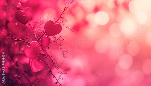 Valentine's Day Romance with Heart-Shaped Leaves