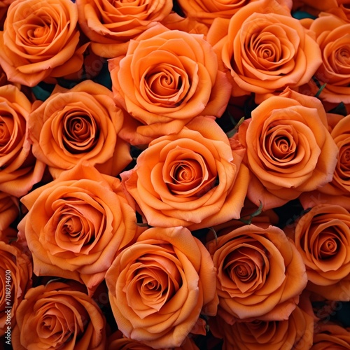 bouquet of  orange roses