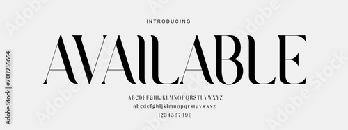 Alphabet font. Typography decorative elegant  lettering for logo. for design .vector illustration. stock image