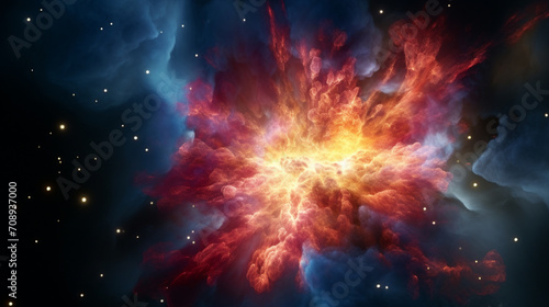 explosion in space