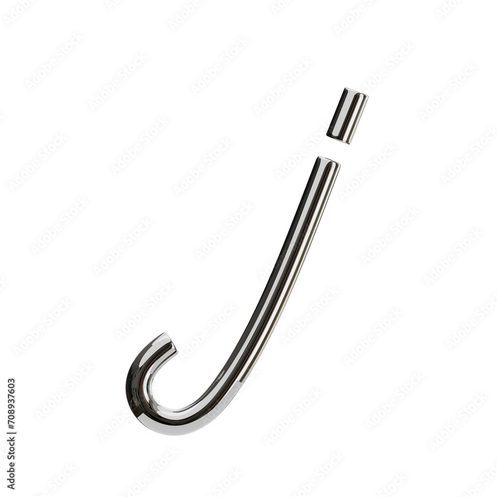 J Letter 3D Shape Chrome Text. 3d illustration, 3d element, 3d rendering. 3d visualization isolated on a transparent background J Letter 3D Shape Chrome Text. 3d illustration, 3d element, 3d rendering. 3d visualization isolated on a transparent background