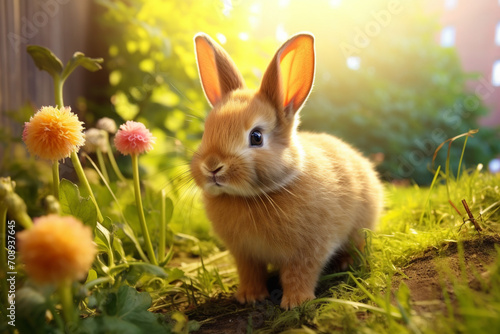 rabbit on the grass