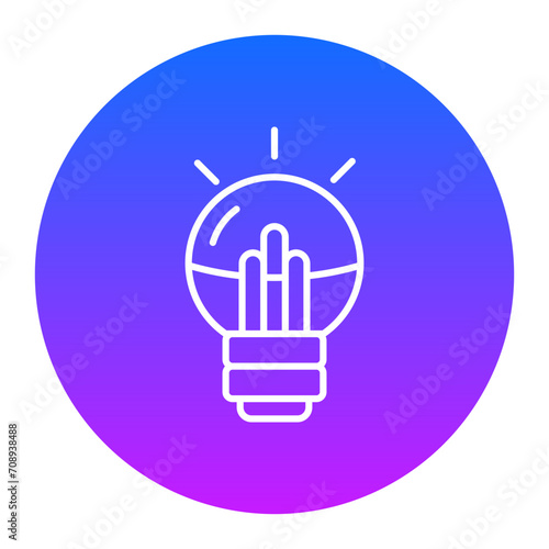 Led Lamp Icon of Electrician Tools iconset.