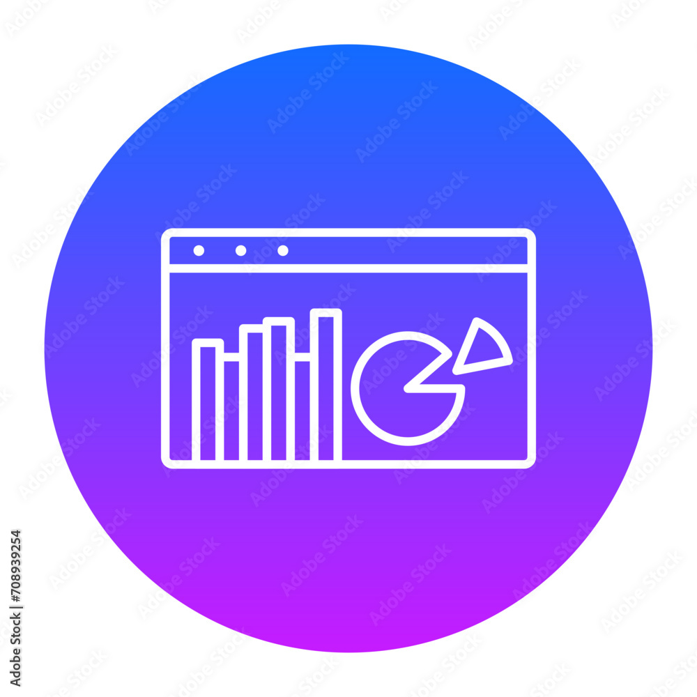 Webpage Statistics Icon of Business iconset. Webpage Statistics Icon of Business iconset.