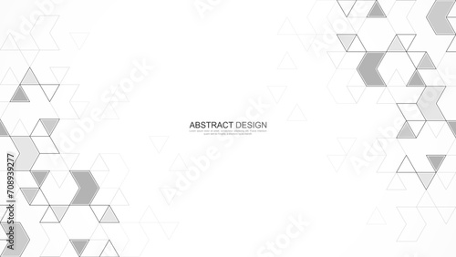 Fototapeta Naklejka Na Ścianę i Meble -  Creative idea of modern design with abstract geometric background. Minimalist vector texture with triangles pattern