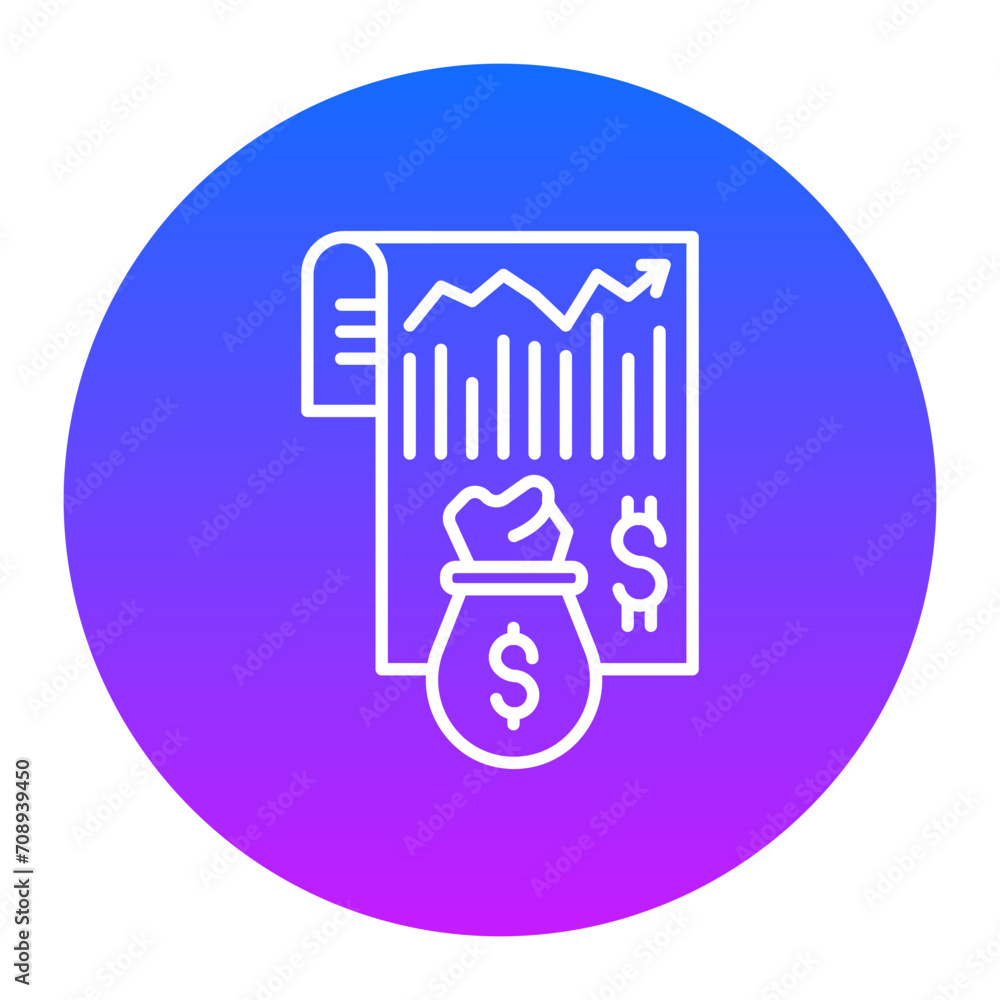 Stock Market Report Icon of Business iconset.