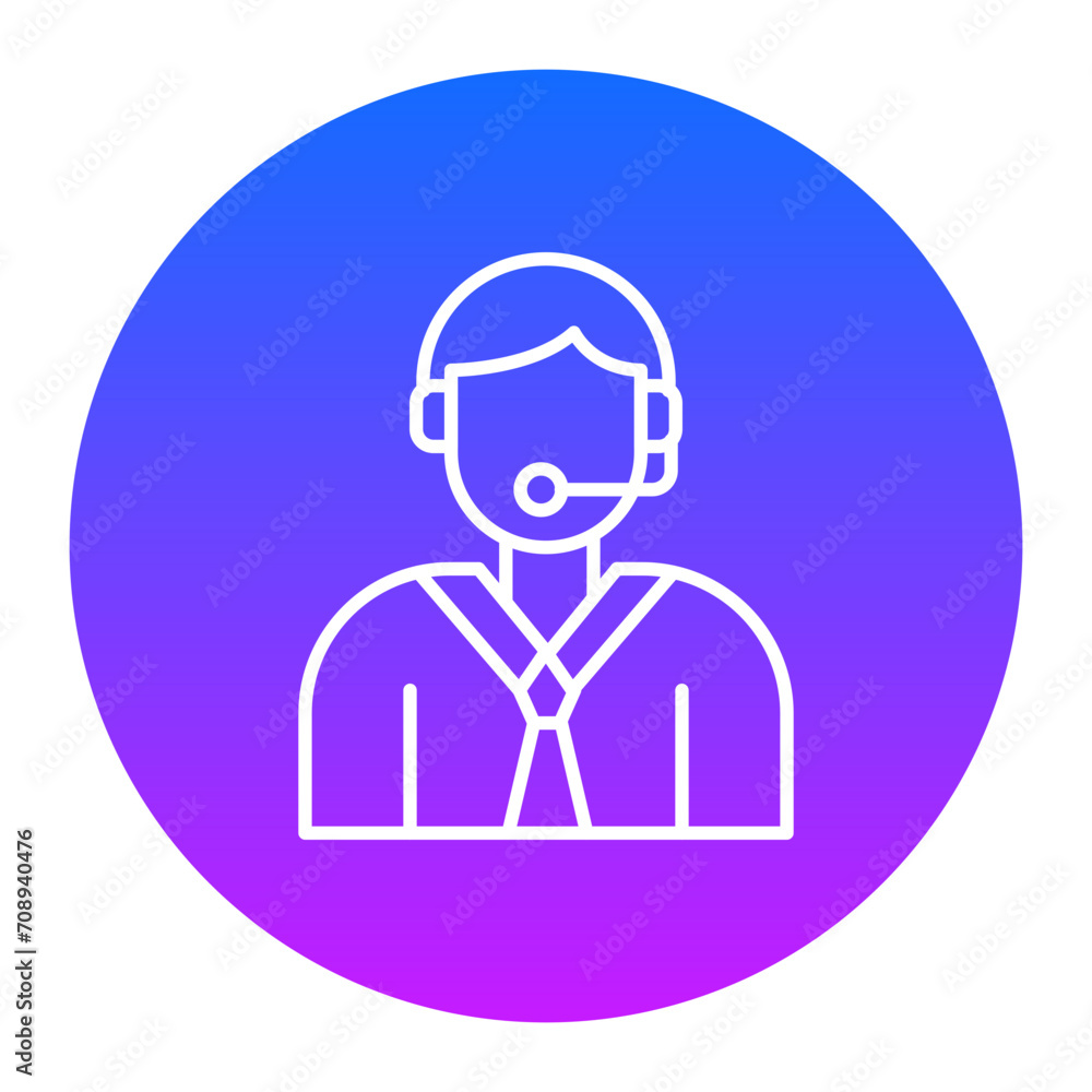 Customer Service Agent Icon of ECommerce iconset. Customer Service Agent Icon of ECommerce iconset.