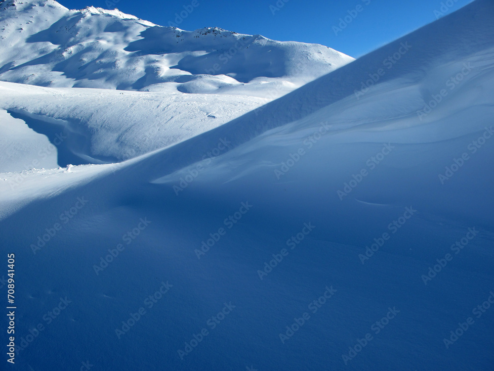 Snow hill - Le grand Coin - Termignon - Val Cenis sky resort - Haute savoie - France