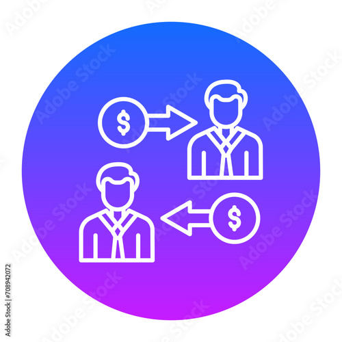 P2P Lending Icon of Banking iconset.
