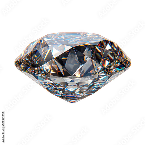 Diamond Isolated on Transparent or White Background  PNG