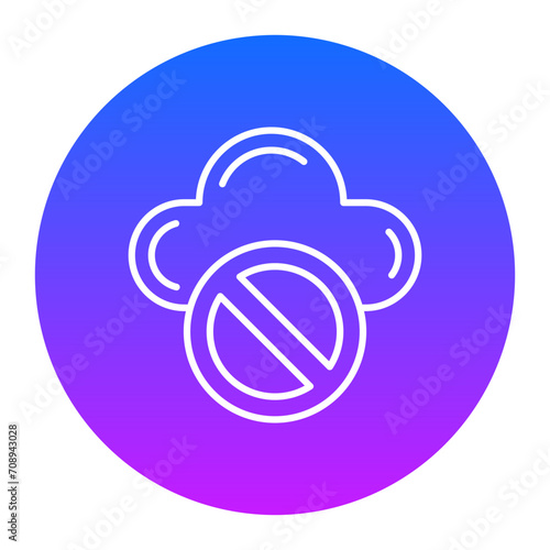 Cloud Inaccessible Icon of Web Hosting iconset.