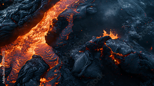 Lava Unleashed: Close-Up Glimpse of Intense Volcanic Activity