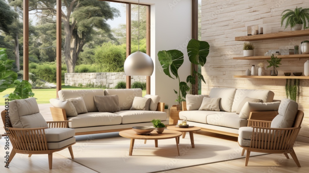 Sofa in room interior design Sofa in room interior design