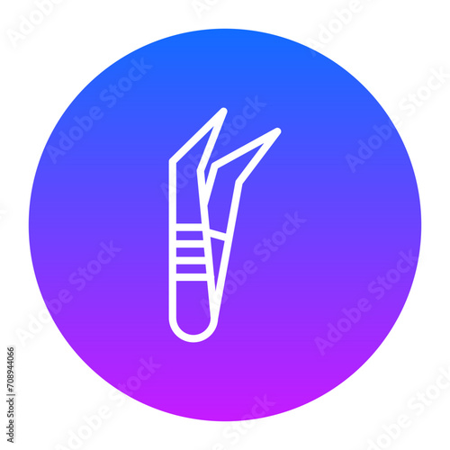 Tweezers Icon of Dental Care iconset.