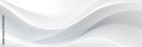 White Geometric curve banner design background abstract.