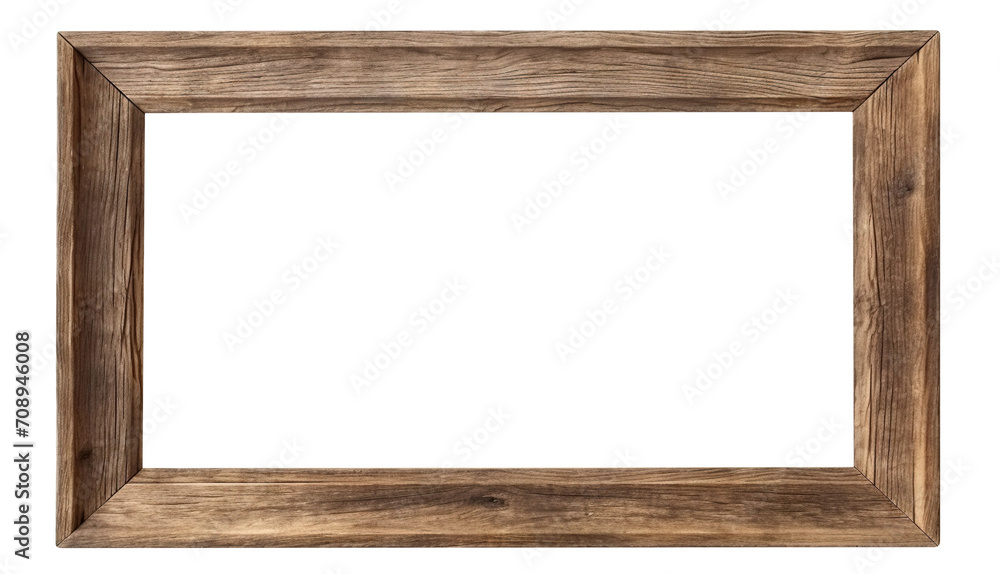 Old rustic wooden frame cut out Old rustic wooden frame cut out