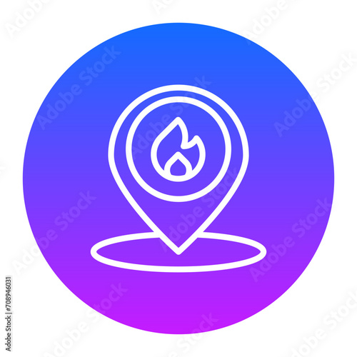 Fire Location Icon of Firefighter iconset.