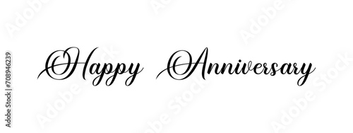 Happy Anniversary – Horizontal text banner for marriages, birthdays or companies