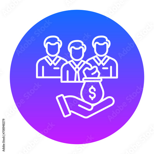Crowdfunding Icon of Business Startup iconset.