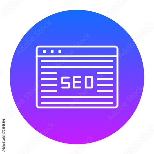Website SEO Icon of SEO and SEM iconset.
