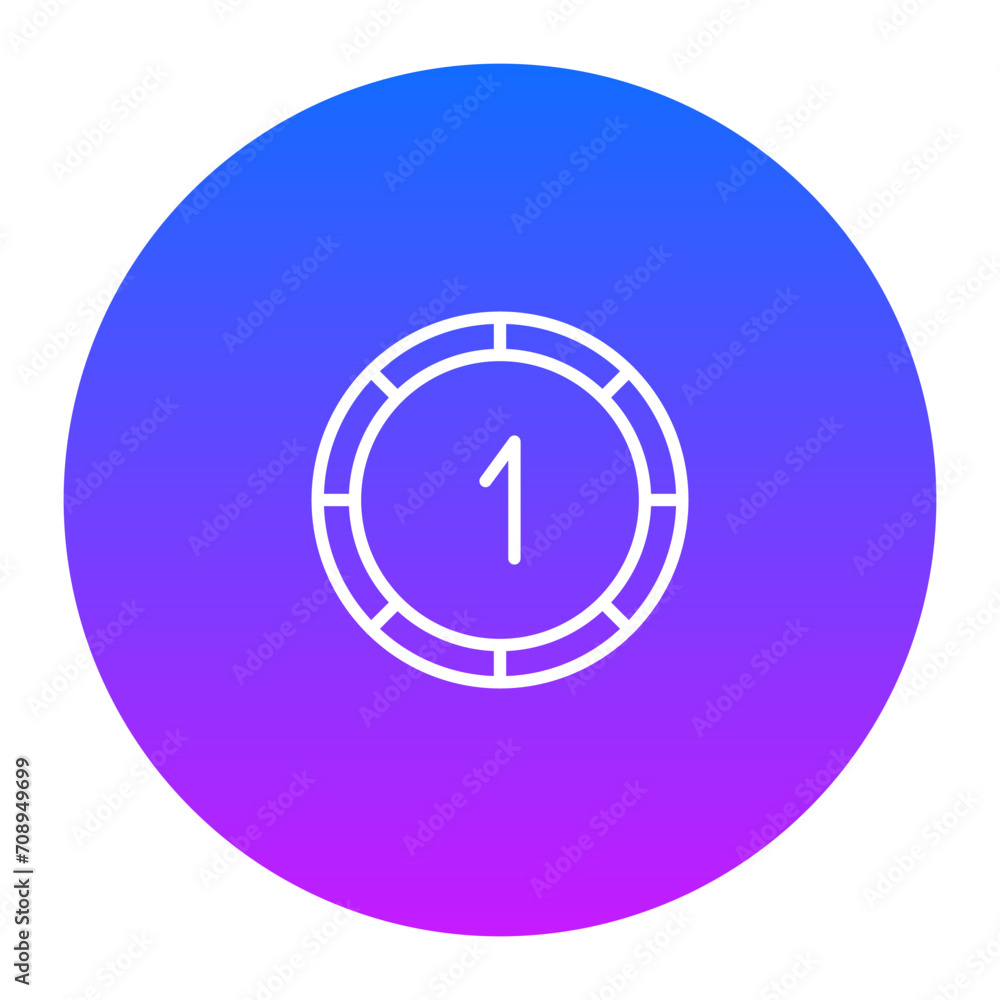 One Cent Coins Icon One Cent Coins Icon