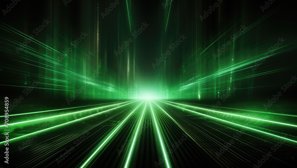 Green neon color strip Green neon color strip
