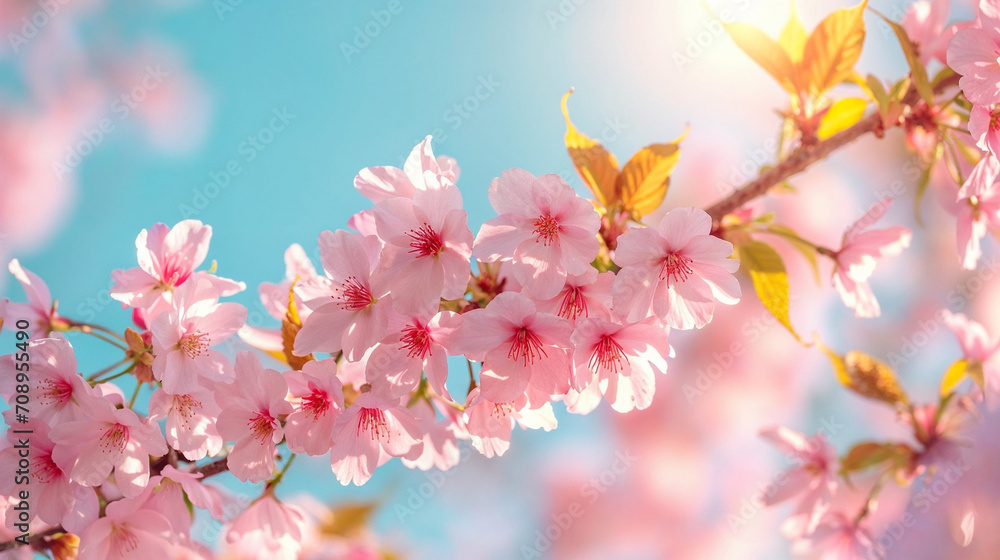 Cherry Blossoms Against a Pastel Sky Cherry Blossoms Against a Pastel Sky