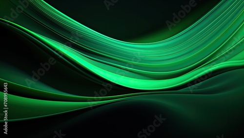 Green neon color strip