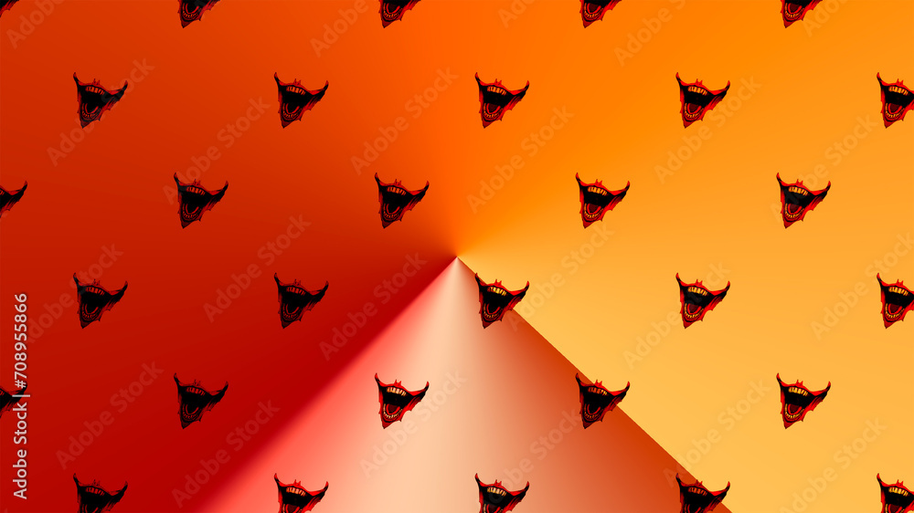 pattern halloween seamless smiling red pattern halloween seamless smiling red