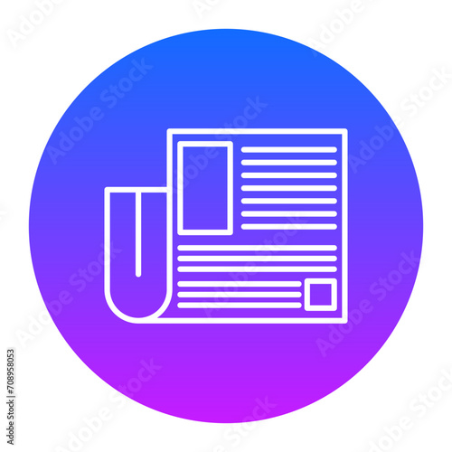 Newspaper Icon of Hair Salon iconset.