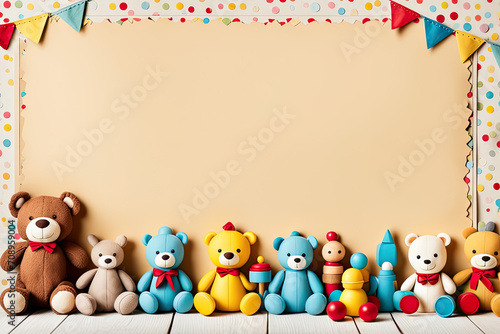 2D Greeting Card Template Background Suitable For Celebration or Invitation