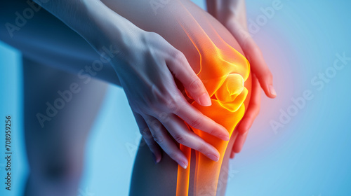 Knee pain, inflammation of the joint.