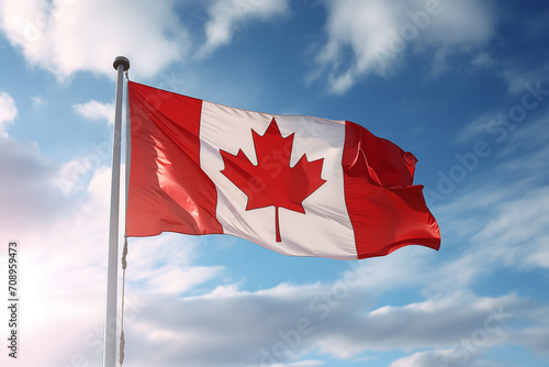 Canada flag. The country of Canada. The symbol of Canada. 
